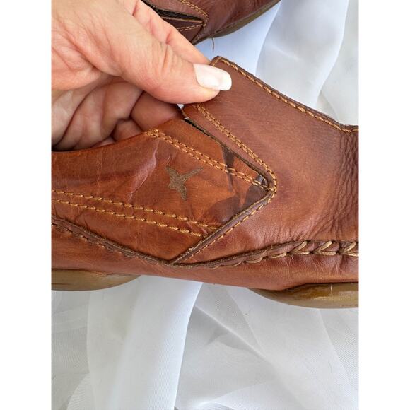 Pikolinos Brown Leather Driving shoes Slip On Loafers Men's 45 US 11-11.5 Spain - Picture 8 of 11